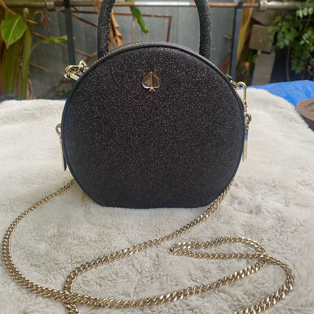 Kate Spade Andi glitter canteen bag